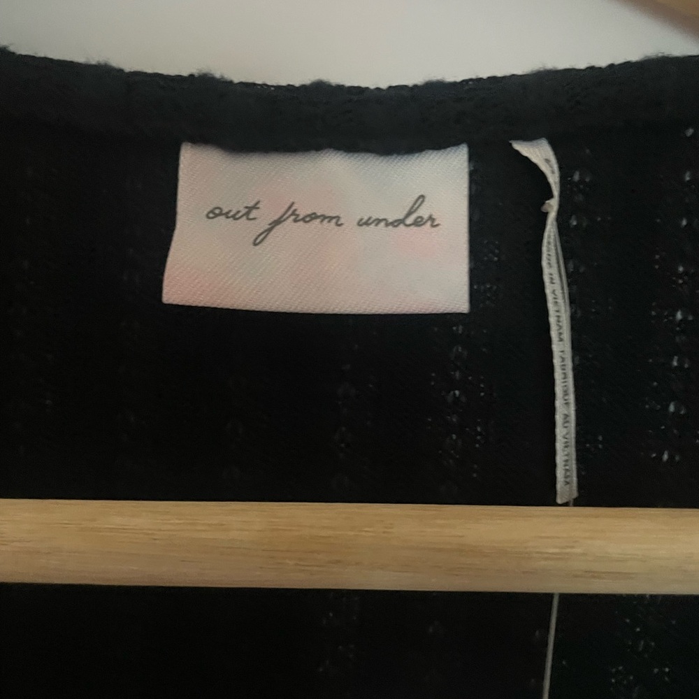 Urban Outfitters Black Tie-Front Knit Cardigan NWT - Picture 5 of 7